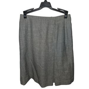 Talbots Vintage Petite Black & White Textured Skirt - Size 6P